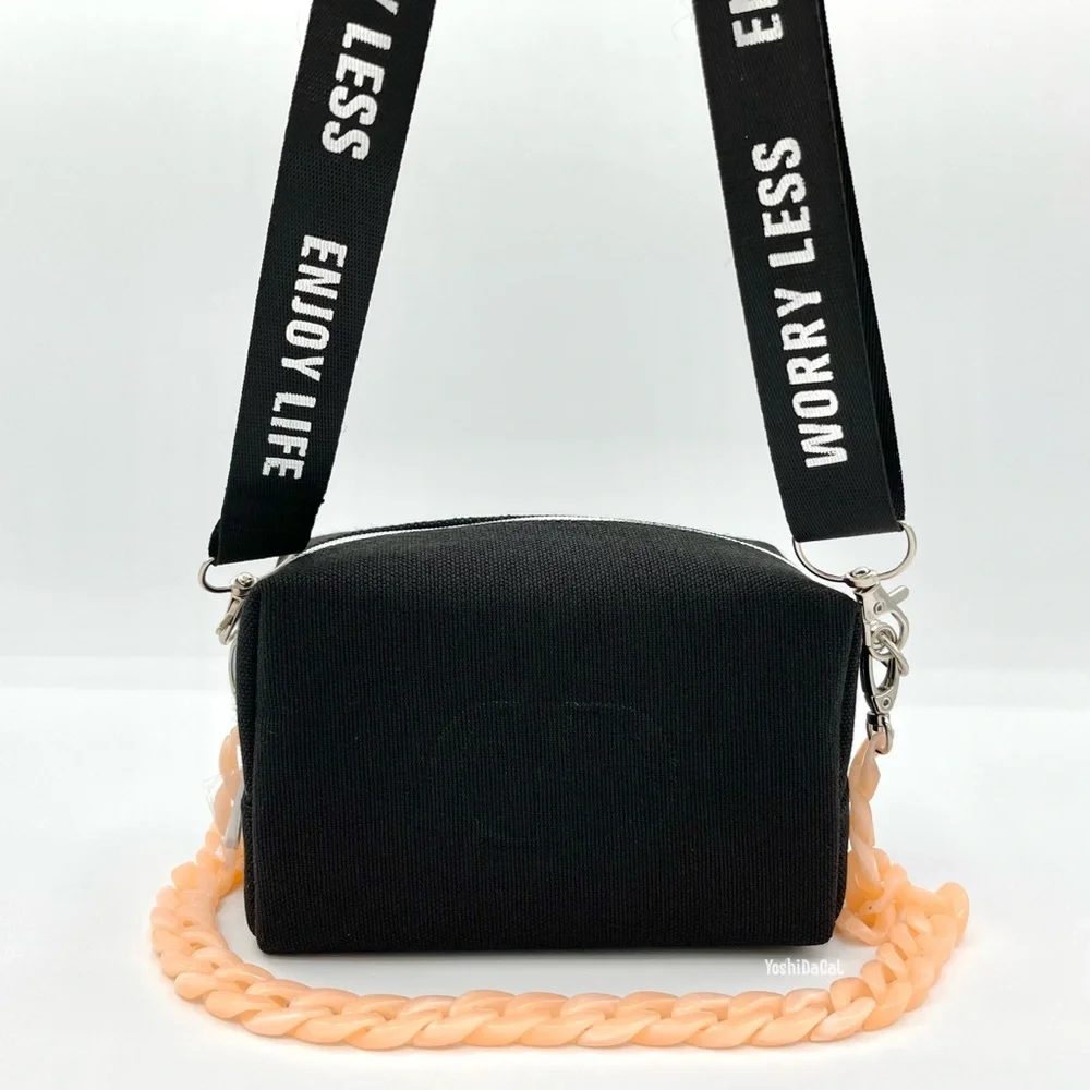 🆕 Dior Cosmetic Case to Crossbody Bag Purse, Black w/CD Logo, Beauty Line, New - Picture 9 of 13